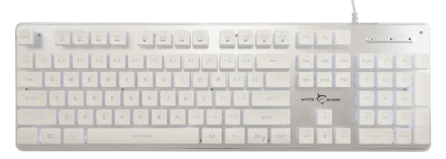 Tastatura White Shark GK 003241 TACHI White membranska US Slika 1