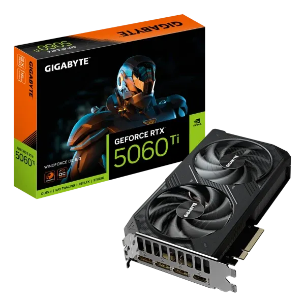 Grafička karta Gigabyte GeForce RTX 5060 TI Windforce OC GV-N506TWF2OC-16GD 16GB GDDR7 Slika 1