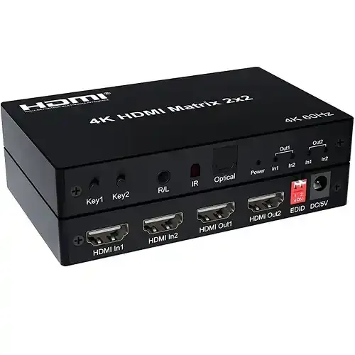 HDMI swich 4K Matrix 2x2 Kettz HM-K252 60Hz Slika 1