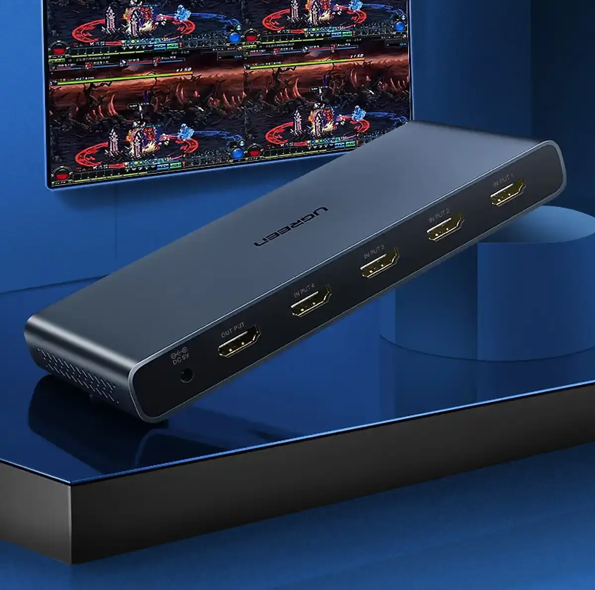 HDMI switch 4x1 Quad Multi Ugreen CM201 HD Slika 3