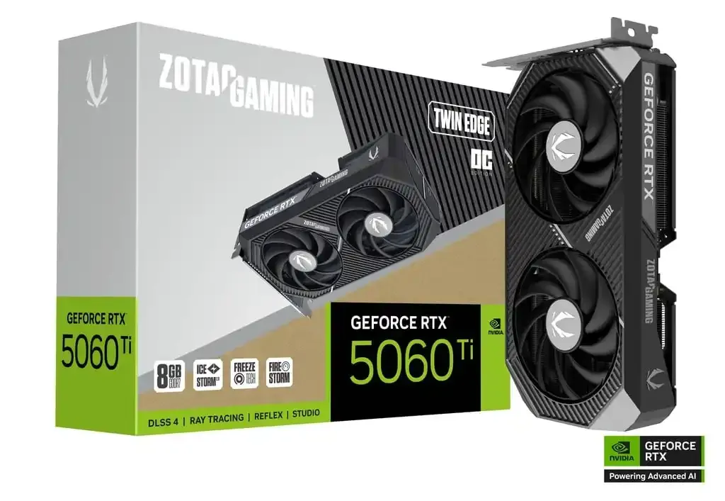 Grafička karta Zotac GAMING GeForce RTX 5060 Ti Twin Edge OC 8GB DDR7 128 bit 3xDP/HDMI Slika 1