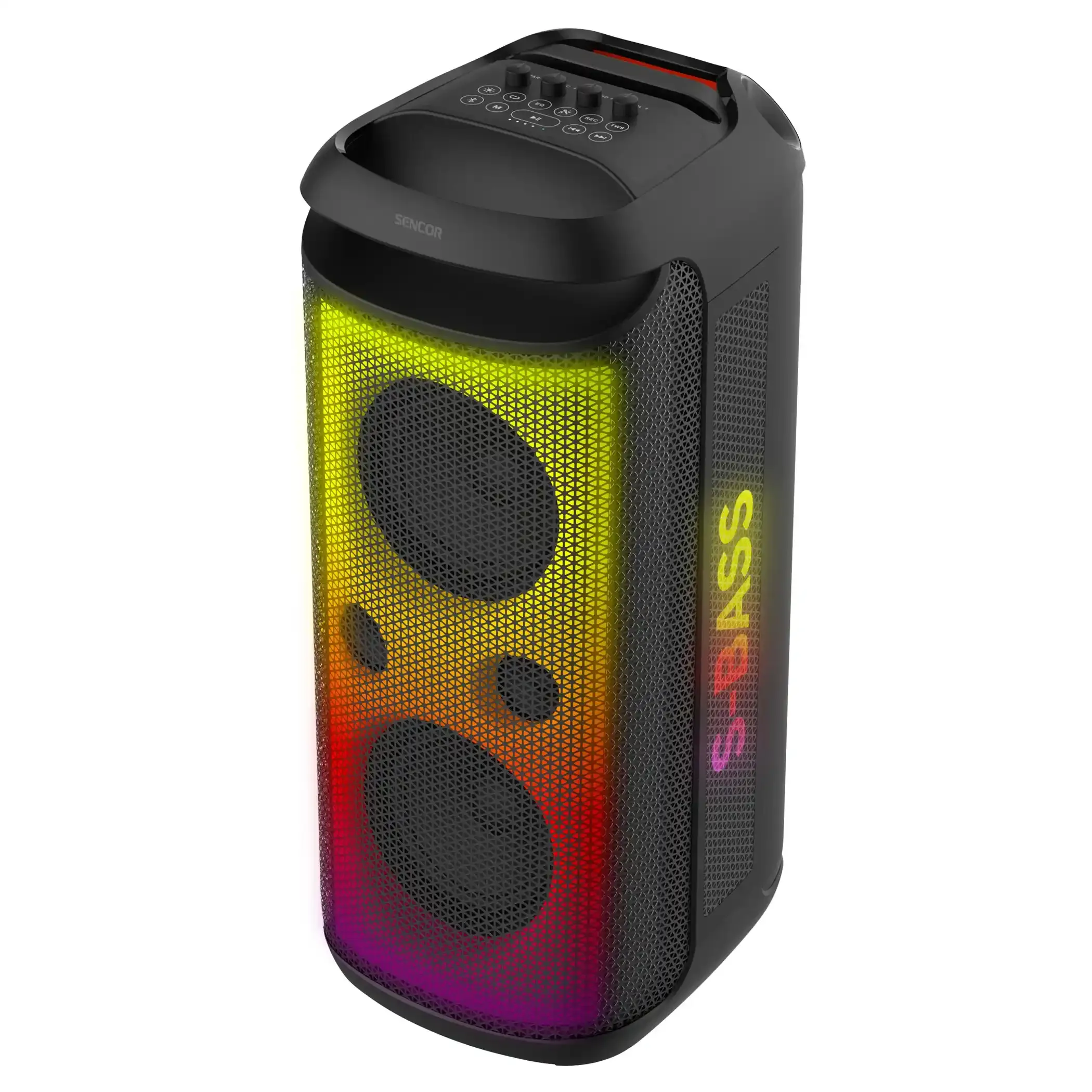Karaoke zvučnik Sencor Partycone Core 140W/TWS/IPX4/bežični mikrofon/FM/SD/2xUSB/12000mAh li-Ion Slika 2