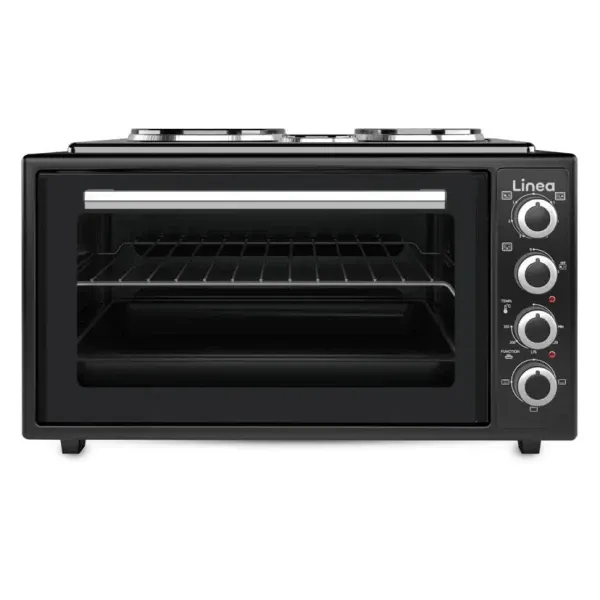 Mini šporet LINEA LMO45-0611 3100W 3 ringle crna Slika 1