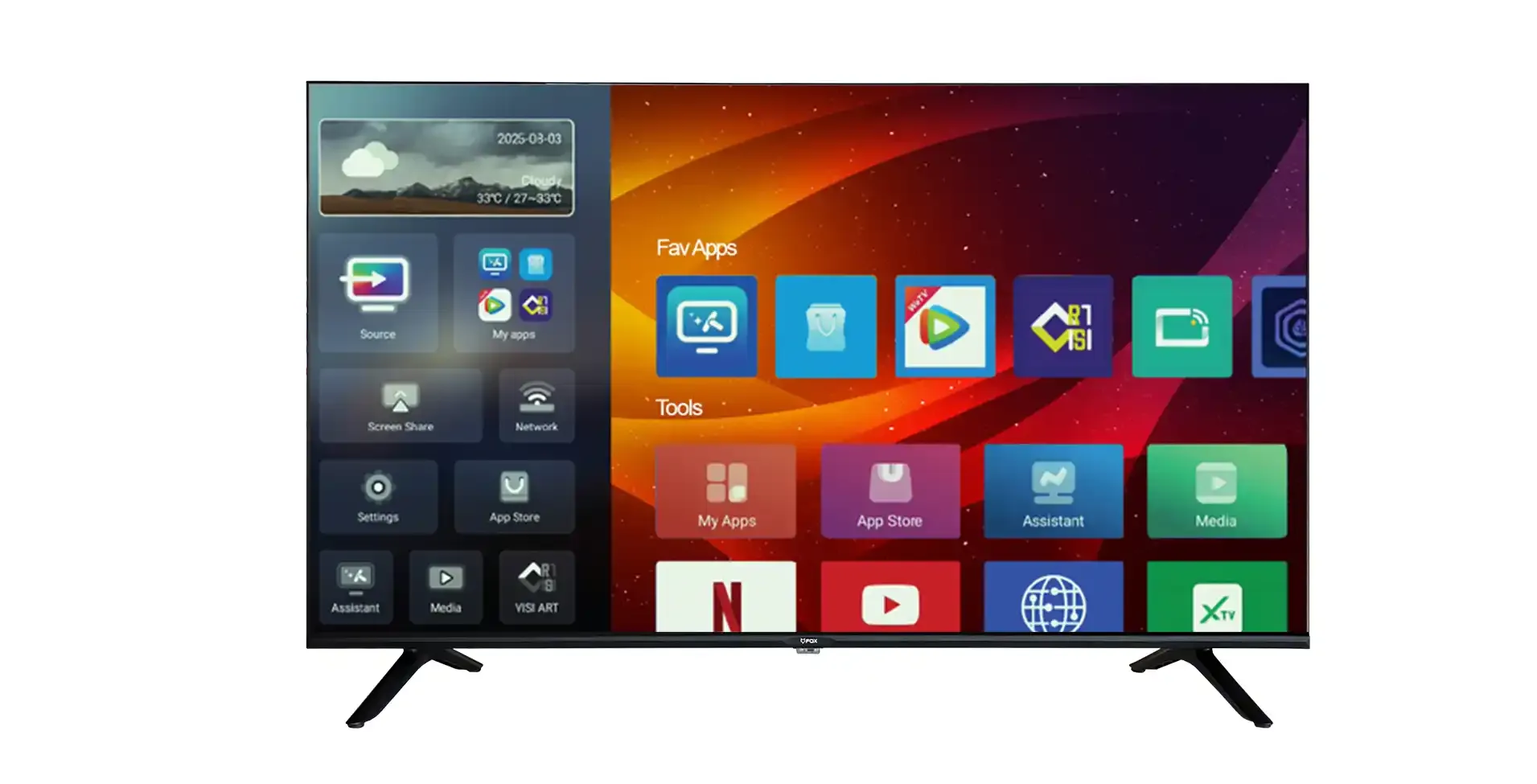 SMART LED TV 40 FOX 40AOS480G 1920x1080/FHD/DVB-T2/S2/C/Android 14 frameless Slika 1