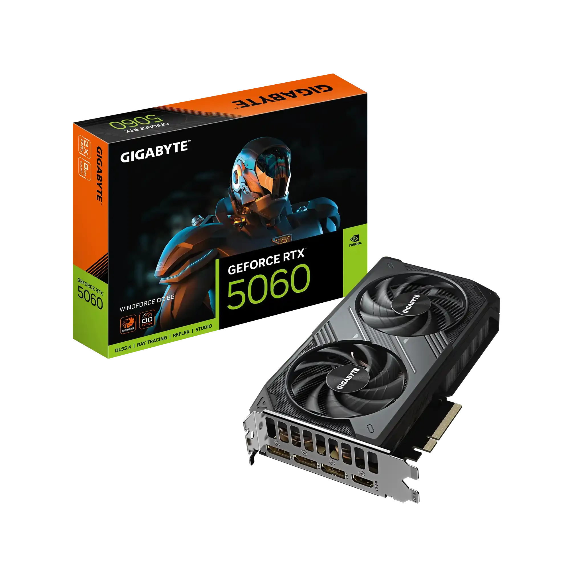 Grafička karta Gigabyte GeForce RTX 5060 Windforce OC GV-N5060WF2OC-8GD 8GB GDDR7 Slika 1
