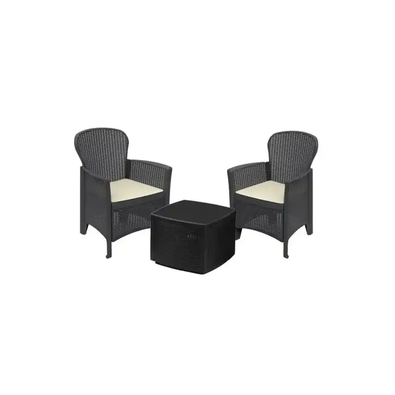 Baštenski set Rama antracit Linea Rattan Slika 1