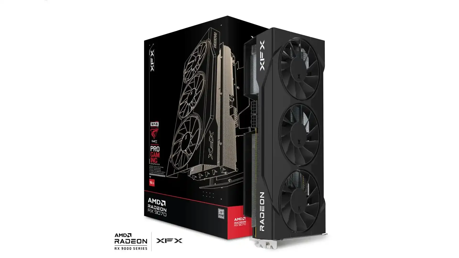 Graficka karta XFX Swift AMD Radeon RX-9070 OC Triple fan Gaming GDDR6 16GB Slika 1
