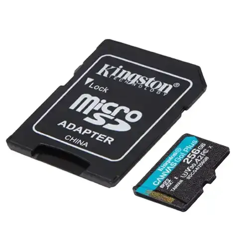 Micro SD Card 256GB Kingston+SD adapter SDCG4/256GB -  200/160 MB/s Slika 2