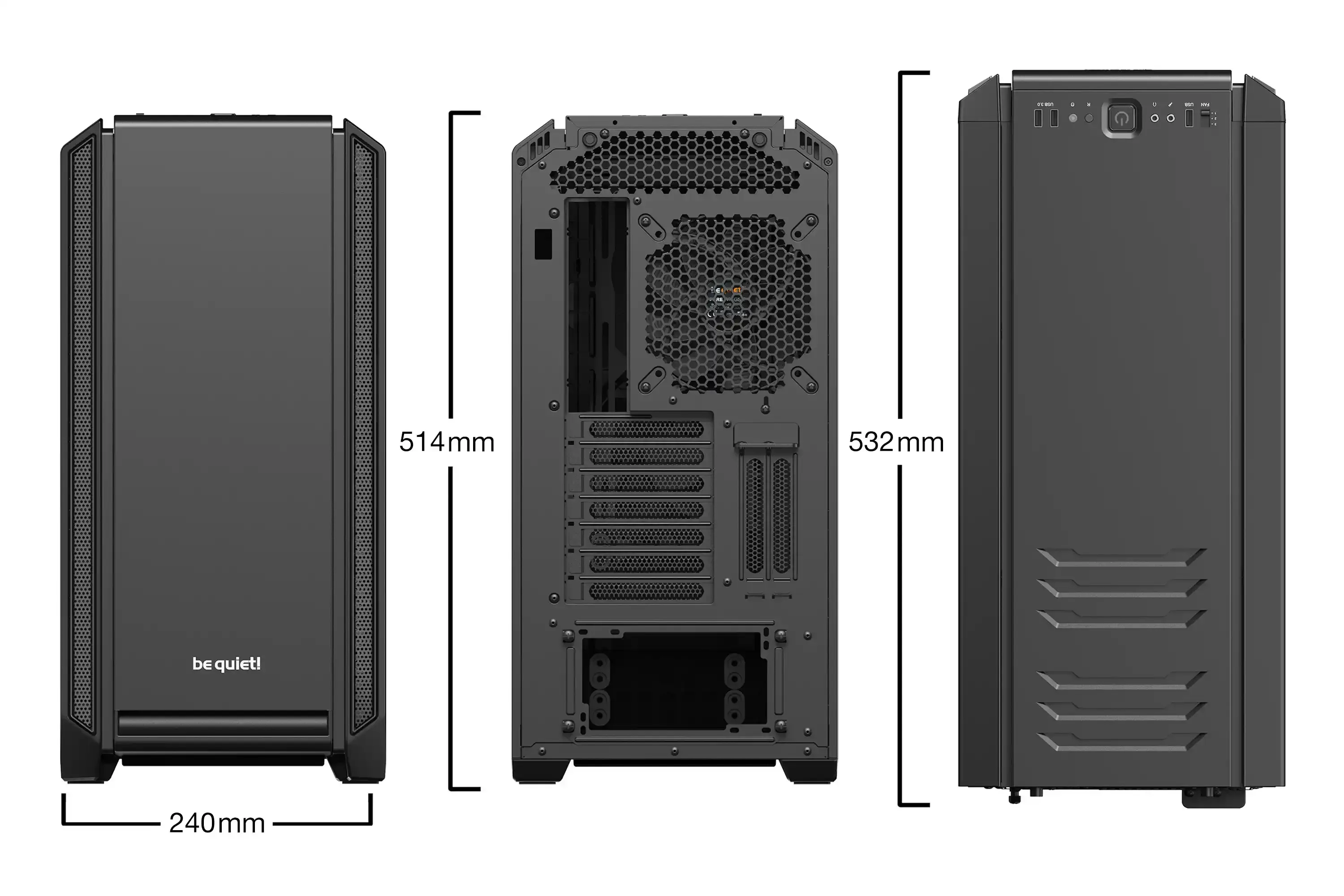 Kućište Be Quiet  Silent Base 601 Black BG026 Slika 2
