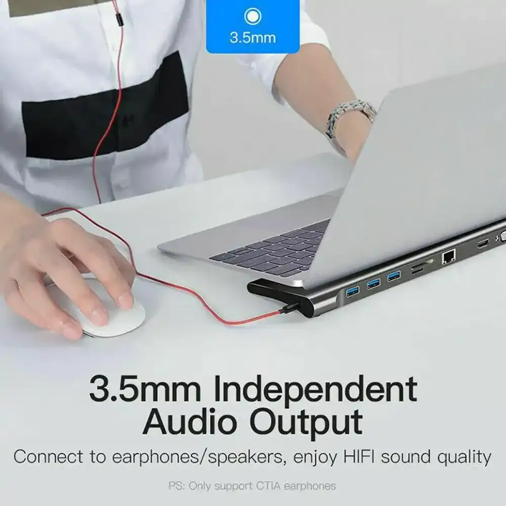 Zeus docking station USB-C Hub BYL-2003 Slika 4