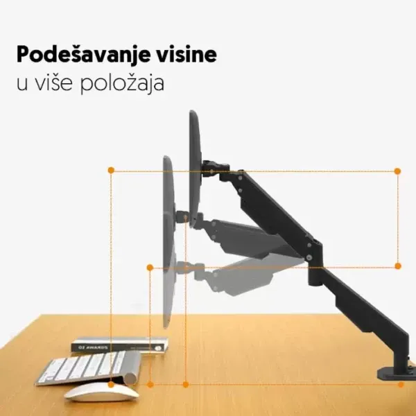 Prosto stoni nosač za monitor MH311 Slika 3