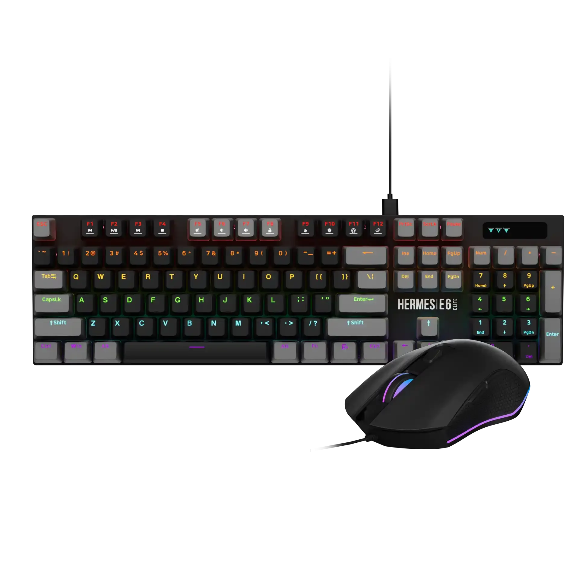 Tastatura mehanička + miš Gamdias Hermes E6 Elite Slika 1