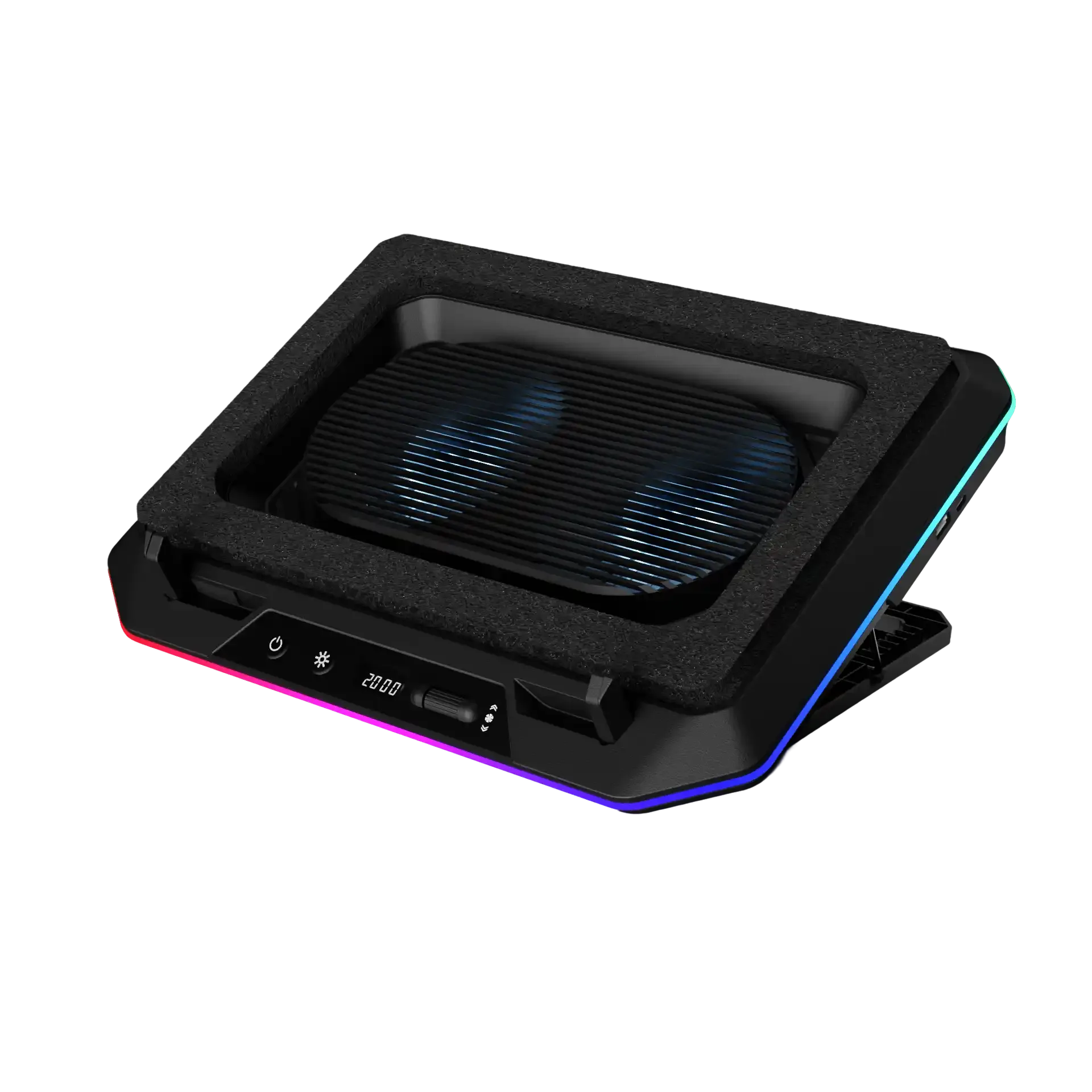 Postolje za laptop Gamdias Aether P1-9201 2x135mm/usb-c/usb-a Slika 4