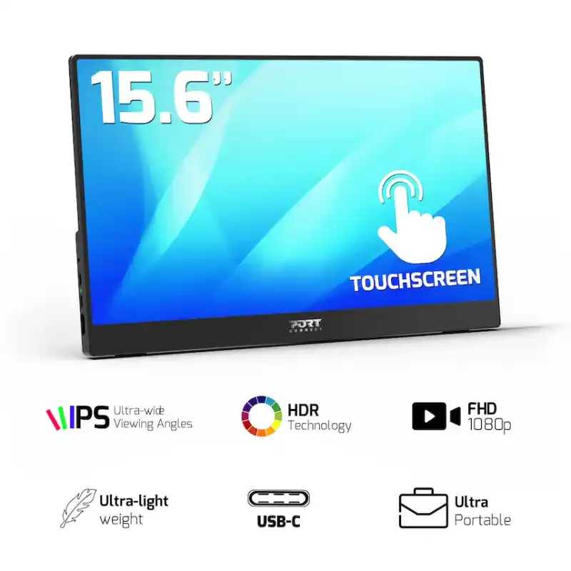 Portable monitor 15.6 Port Designs 902101T Touchscreen 1920x1080/IPS/HDMI/USB-A/USB-C/3.5mm/HDR Slika 2