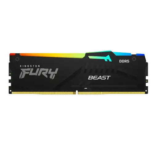 Memorija DDR5 64GB (2x32GB) 5600MHz Kingston Fury Beast RGB KF556C40BBAK2-64 Slika 1