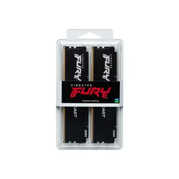 Memorija DDR5 64GB (2x32GB) 6400MHz Kingston Fury Beast KF564C32BBK2-64 Slika 3