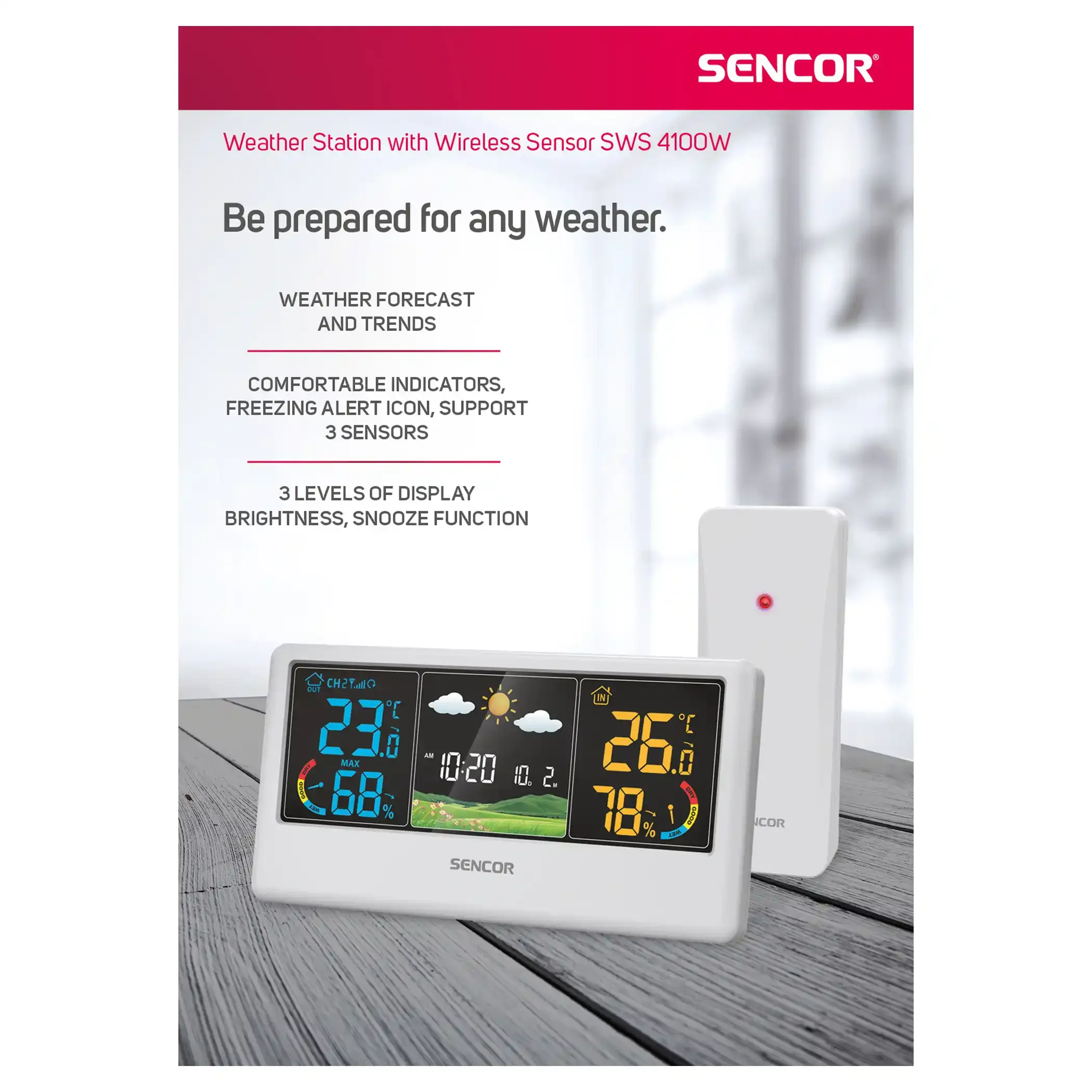 Smart meteorološka stanica SENCOR SWS 4100W Slika 2