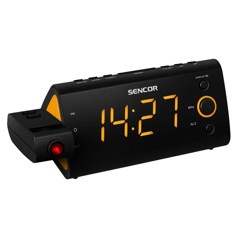 Digitalni sat sa alarmom SENCOR SRC 330 OR narandžasti Slika 1