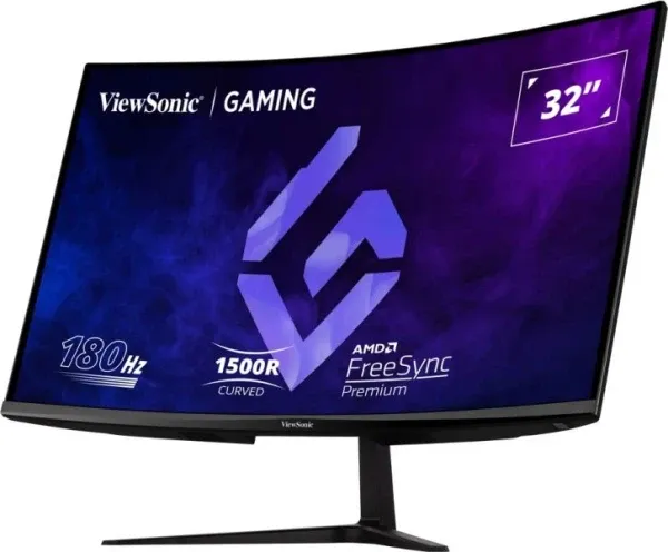Monitor 31.5 ViewSonic VX3218-PC-MHD 1980x1020/Full HD/VA/1ms/180Hz/HDMI/DP/Zvučnici/Zakrivljen Slika 4