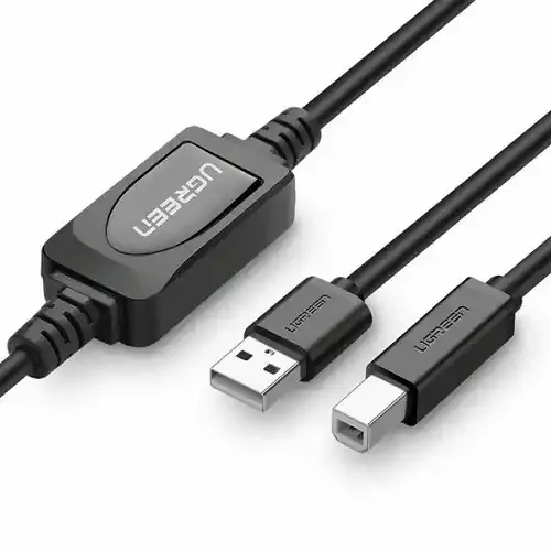 Kabl USB 2.0 Aktivni Print Ugreen US122 M/m 15m Slika 1