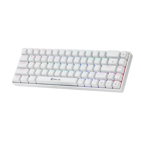 Mehanička bežična tastatura XTRIKEME GK994W ARGB WHITE Slika 1