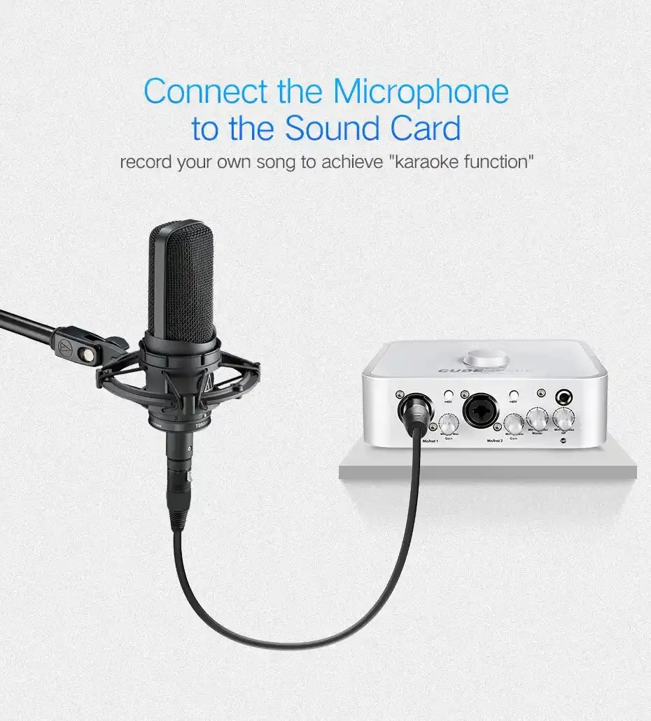 Audio mikrofonski kabl Ugreen AV130 produžni M/F 2m Slika 3