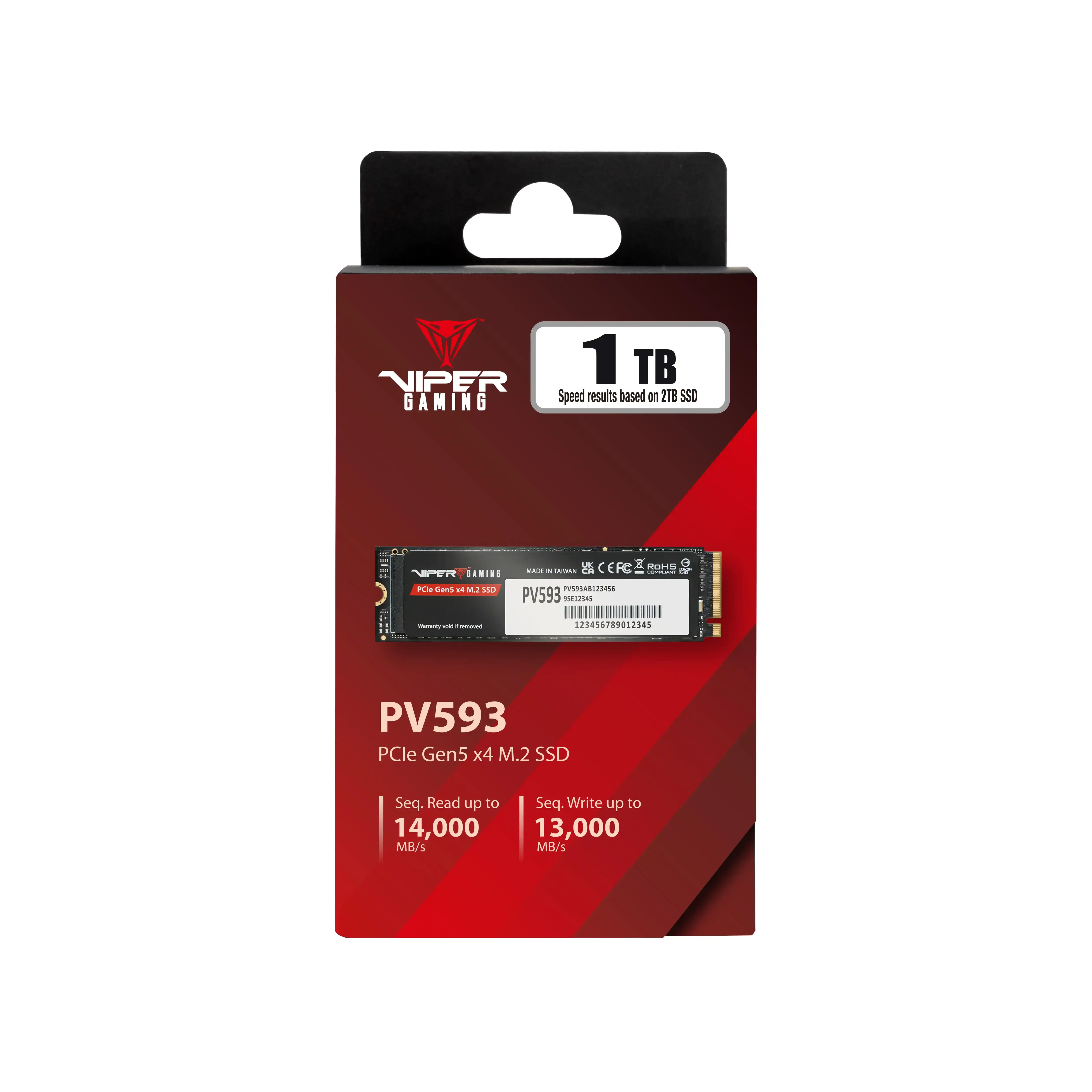 SSD M.2 NVMe 1TB Gen 5.0 Patriot PV593 14000MBs/13000MBs PV593P1TBM28H Slika 2