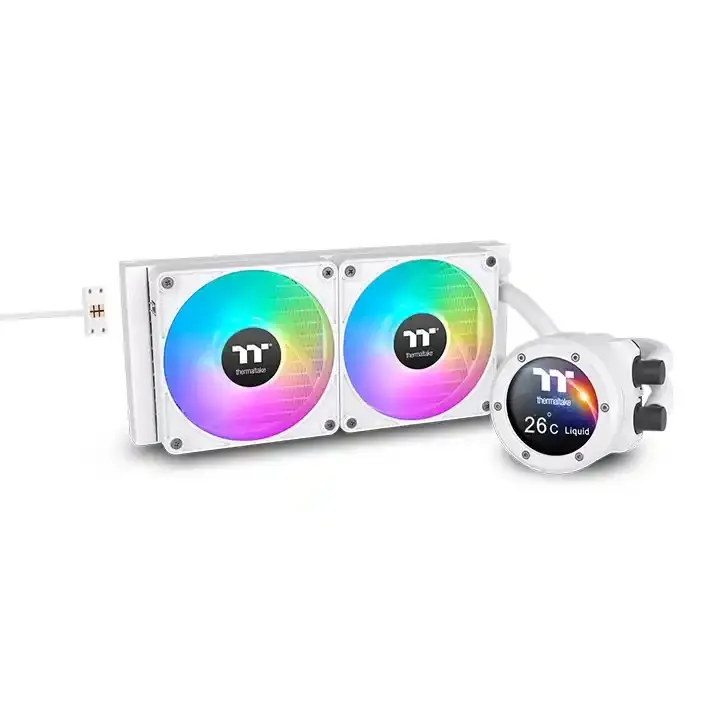CPU vodeno hladjenje ThermalTake TH240 V2 Ultra EX ARGB AIO Snow Slika 1