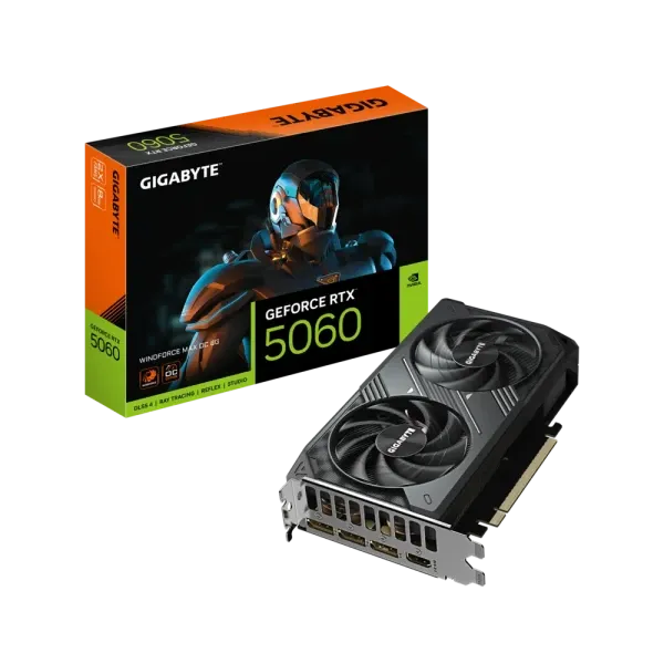 Grafička karta Gigabyte GeForce RTX 5060 Windforce OC GV-N5060WF2MAX OC-8GD 8GB GDDR7 Slika 1