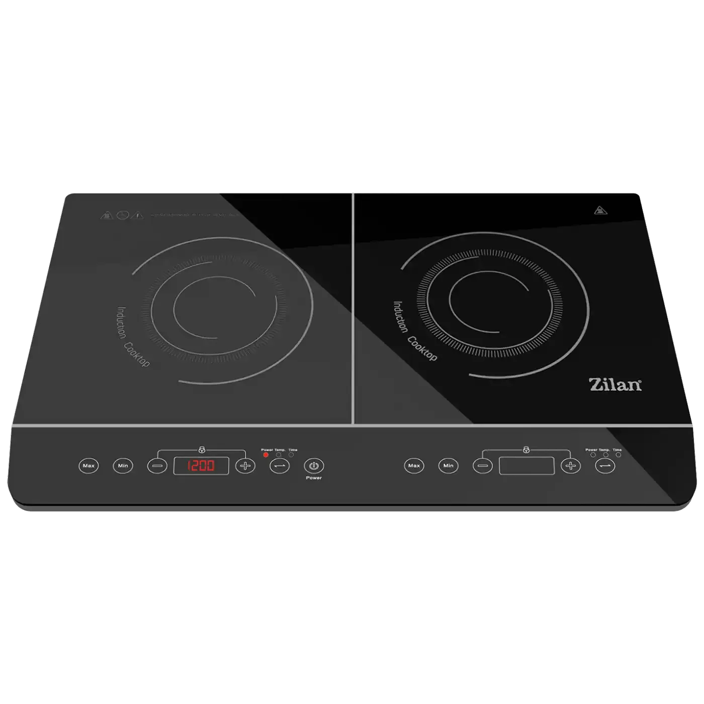 Indukcioni rešo ZILAN ZLN8088 dve grejne zone 3500W Slika 1