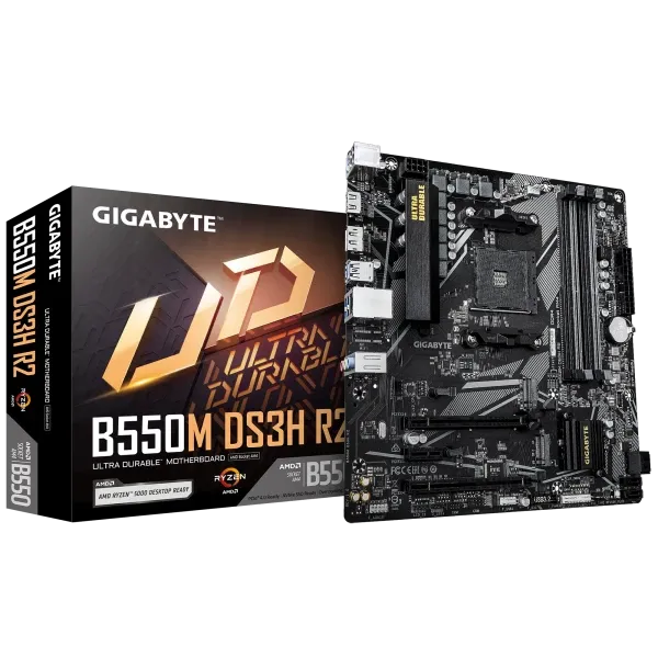 Matična ploča AM4 Gigabyte B550M DS3H R2 1.0  HDMI/DVI/M.2 Slika 1