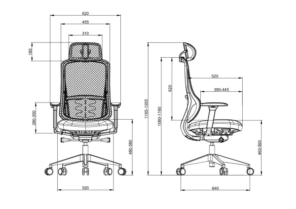 Ergonomska kancelarijska stolica UGD Optima Comfort Slika 4