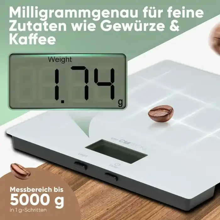 Kuhinjska vaga CLATRONIC 5kg KW3820BELA Slika 3