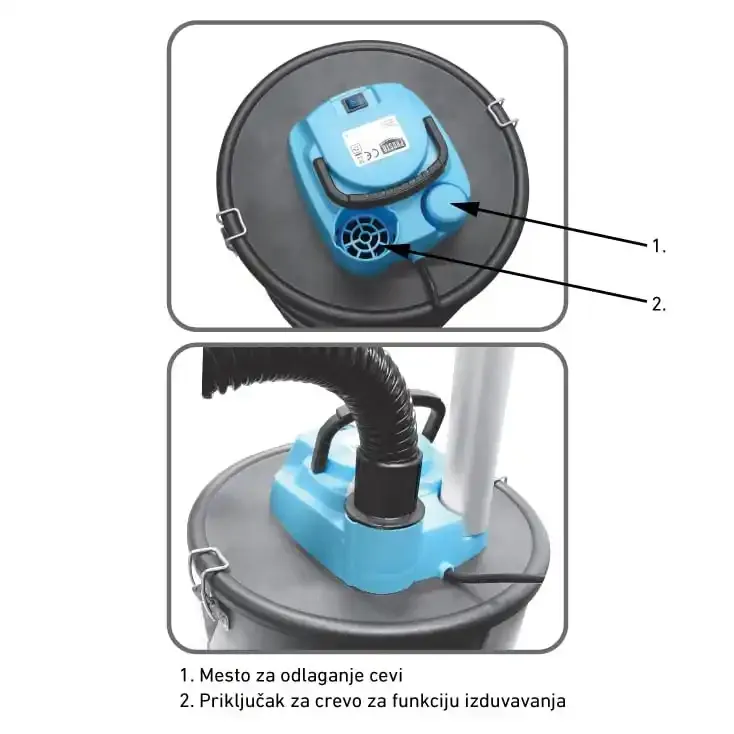 Usisivač za pepeo Prosto 15L 1000W Slika 2