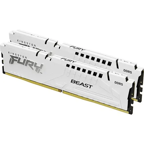 Memorija DDR5 64GB (2x32GB) 5600MHz Kingston Fury Beast White Expo KF556C36BWEK2-64 Slika 1