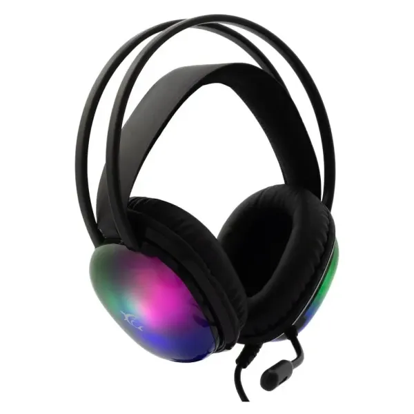 Slušalice sa mikrofonom White Shark PEACOCK 50mm/Multiplatform/RGB/Crna Slika 3