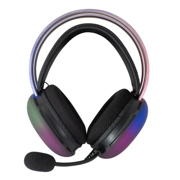 Slušalice sa mikrofonom White Shark FIREFLY 50mm/Multiplatform/RGB/Crna Slika 3