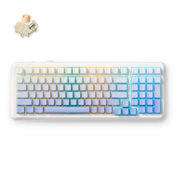 Bežična gaming tastatura MCHOSE K99 V2 Mehanička glacier gradient Slika 1
