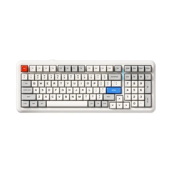 Bežična gaming tastatura MCHOSE K99 V2 Mehanička retro white Slika 2
