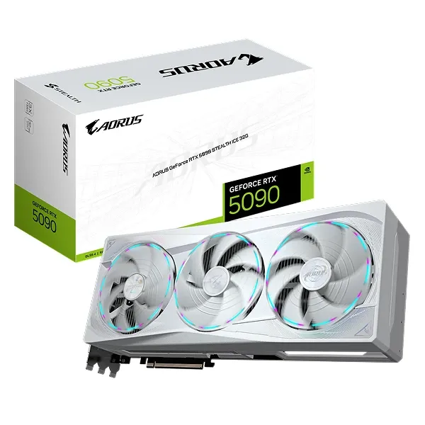 Grafička karta Gigabyte AORUS GeForce RTX 5090 AORUS STEALTH ICE 32GB GV-N5090AORUSST ICE -32GD Slika 1