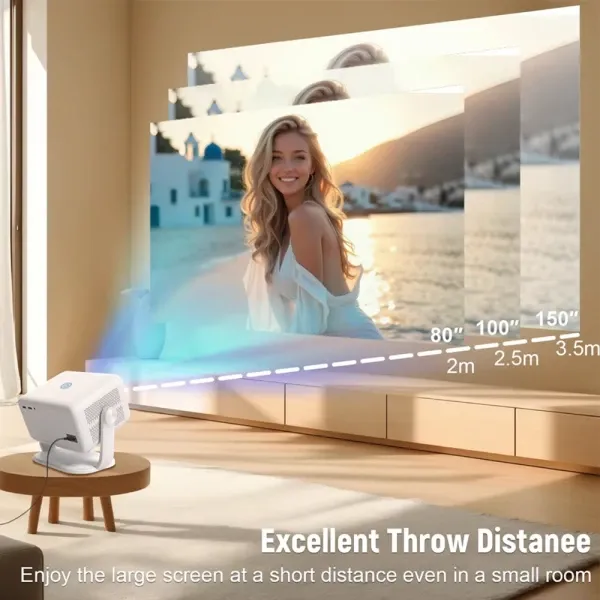 Projektor Zeus Z-R5 FHD 1920X1080/LEDLCD/6000LUM(350ANSI)/DuaWiFi/mirac/BT/HDMI/USB/AV/zv Slika 4