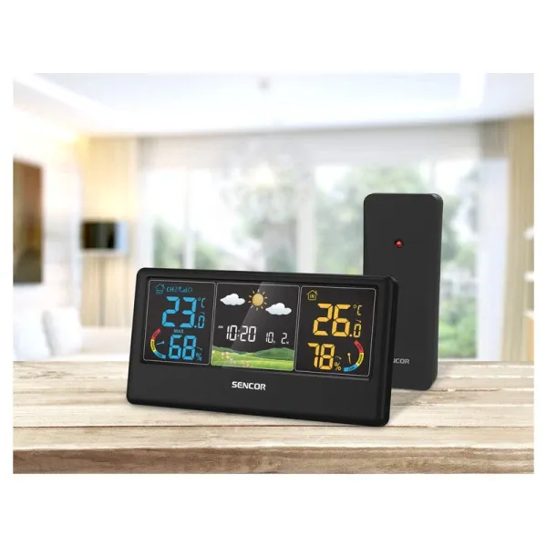 Smart meteorološka stanica SENCOR SWS 4100 B crna Slika 2