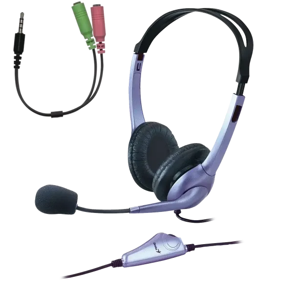 Slušalice sa mikrofonom Genius HS-04S Single Jack + USB C Slika 2