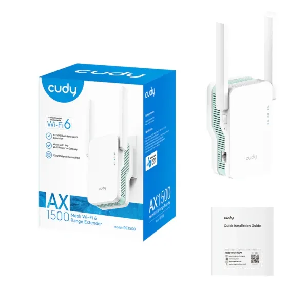 Range Extender Cudy RE1500/AX1500/WiFI 6/2.4+5GHz/Mesh/1500Mbps Slika 2