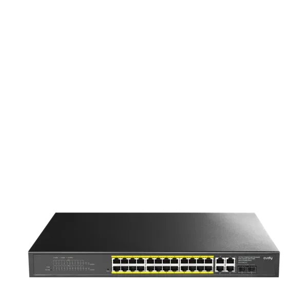 Svič 10/100/1000 24-port Cudy GS1028EPS2 Light Managed PoE+ sa 2x SFP 200W Slika 1
