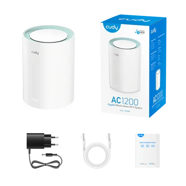 Whole Home Wi-Fi Gigabit  Mesh System Cudy M1300 AC1200 Dual Band(2-Pack) Slika 2