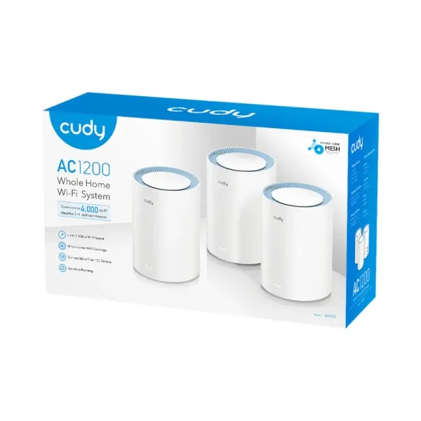 Whole Home Wi-Fi Mesh System Cudy M1200 AC1200 Dual Band (3-Pack) Slika 2