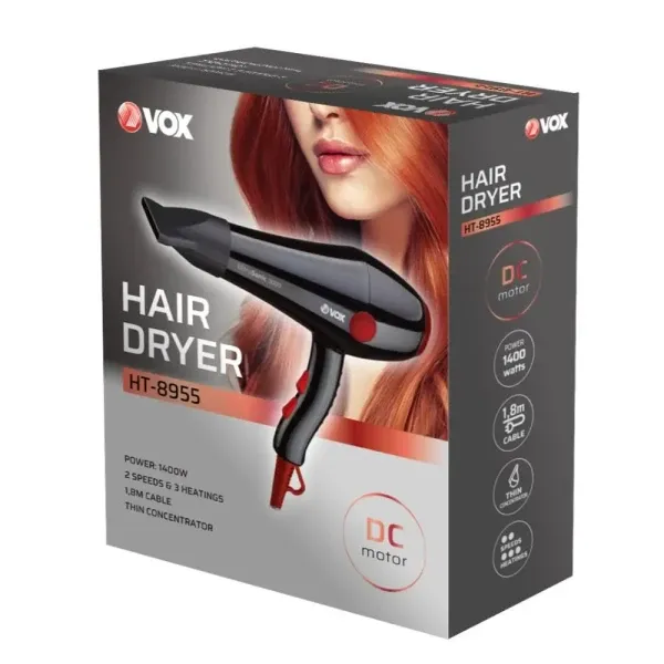 Fen za kosu Vox HT8955/1400W/crna Slika 2