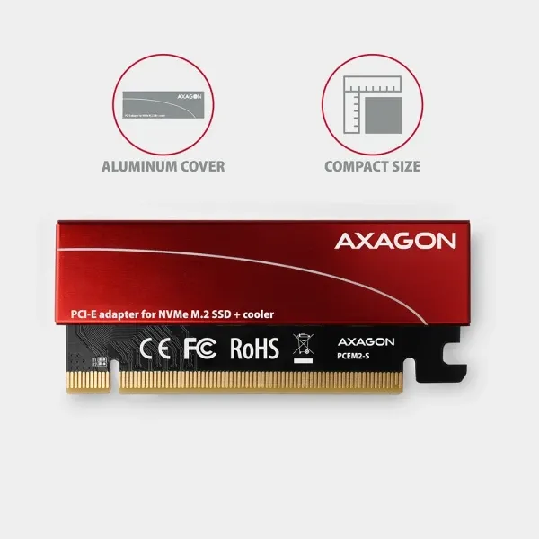 PCI-E to m.2 NVMe Controller Axagon Slika 3