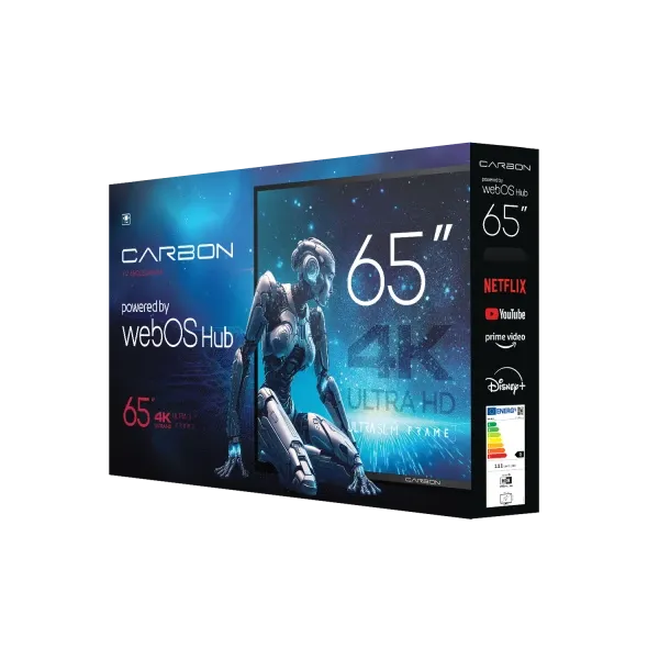 SMART QLED TV 65 Carbon 65QLED4KSW 3840x2160/4K/DVB-T2/Bluetooth/WiFi/Magic Remote/Frameless/webOS Slika 2